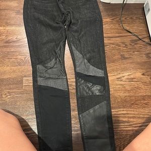 Blank nyc jeans wirh leather detail